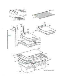 04 - Shelf Parts parts for Ge Refrigerator TBG21JABURWW from AppliancePartsPros.com