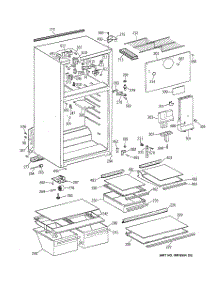 02 - Cabinet parts for Ge Refrigerator TBZ16NACJRWW from AppliancePartsPros.com