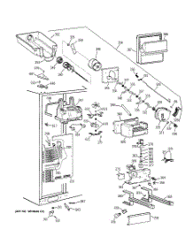 03 - Freezer Section parts for Ge Refrigerator TFX28PPCECC from AppliancePartsPros.com