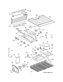 03 - Unit Parts parts for Ge Refrigerator TBJ14JABGRWW from AppliancePartsPros.com