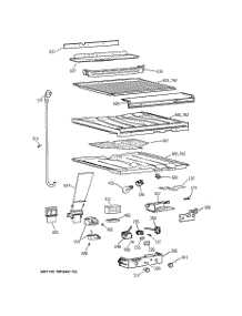 05 - Compartment Separator Parts parts for Ge Refrigerator TBG21IABURWW from AppliancePartsPros.com