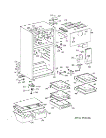 02 - Cabinet parts for Ge Refrigerator TBJ14JABGRAA from AppliancePartsPros.com