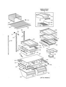 04 - Shelf Parts parts for Ge Refrigerator TBG25PABURWW from AppliancePartsPros.com