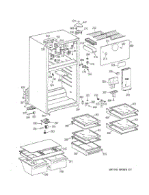 02 - Cabinet parts for Ge Refrigerator TBJ16JABRRAA from AppliancePartsPros.com