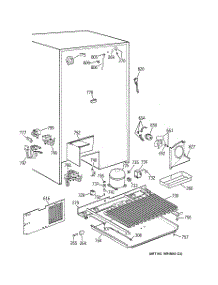 07 - Unit Parts parts for Ge Refrigerator TPX24PPBEBB from AppliancePartsPros.com