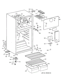 02 - Cabinet parts for Ge Refrigerator TBX14SABNLAA from AppliancePartsPros.com