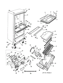 03 - Cabinet parts for Ge Refrigerator TCX18PACBRAA from AppliancePartsPros.com