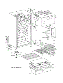 02 - Cabinet parts for Ge Refrigerator TBX14DABNRWW from AppliancePartsPros.com