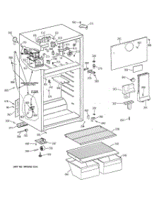 02 - Cabinet parts for Ge Refrigerator TBX16SIBNLWW from AppliancePartsPros.com