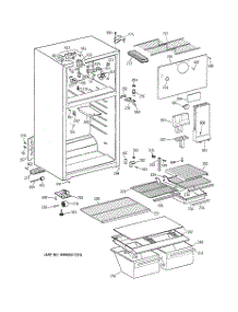 02 - Cabinet parts for Ge Refrigerator TBX18TABNRWW from AppliancePartsPros.com