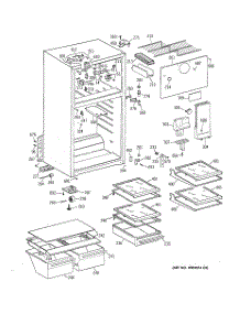 02 - Cabinet parts for Ge Refrigerator TBX16JABNRWW from AppliancePartsPros.com
