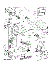 03 - Freezer Section parts for Ge Refrigerator TFX25ZPBEAA from AppliancePartsPros.com