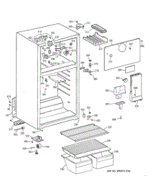 02 - Cabinet parts for Ge Refrigerator TBX16SSBNRWW from AppliancePartsPros.com