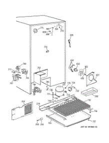 07 - Unit Parts parts for Ge Refrigerator TFX28PBBEWW from AppliancePartsPros.com
