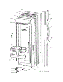 02 - Fresh Food Door parts for Ge Refrigerator TFX27PRBEAA from AppliancePartsPros.com