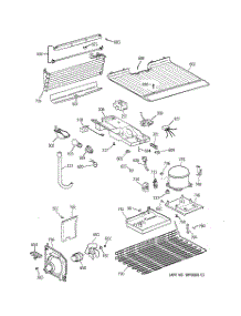 03 - Unit Parts parts for Ge Refrigerator MTZ16EACDRWW from AppliancePartsPros.com