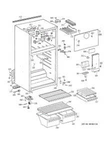 02 - Cabinet parts for Ge Refrigerator MTZ14EACDRWW from AppliancePartsPros.com
