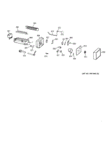 08 - Icemaker Wr30x0327 parts for Ge Refrigerator TFX22QRCEWW from AppliancePartsPros.com