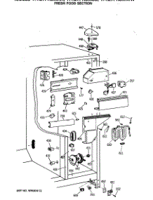 04 - Fresh Food Section parts for Ge Refrigerator TFH27PRSMWW from AppliancePartsPros.com
