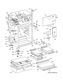 02 - Cabinet parts for Ge Refrigerator TBT18NIBSRAA from AppliancePartsPros.com