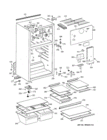 02 - Cabinet parts for Ge Refrigerator TBZ14NACDRWW from AppliancePartsPros.com