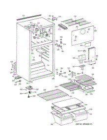 02 - Cabinet parts for Ge Refrigerator TBZ14DACDRWW from AppliancePartsPros.com