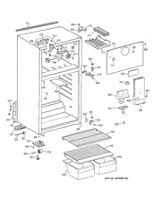 02 - Cabinet parts for Ge Refrigerator TBZ16SACDRWW from AppliancePartsPros.com