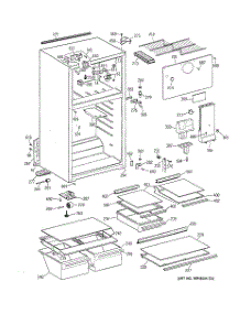 02 - Cabinet parts for Ge Refrigerator TBZ16NACDRWW from AppliancePartsPros.com