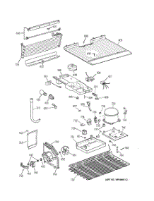 03 - Unit Parts parts for Ge Refrigerator TBT16NABRRAA from AppliancePartsPros.com