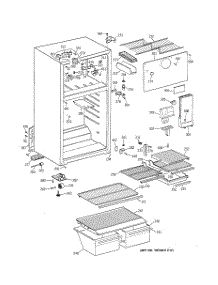 02 - Cabinet parts for Ge Refrigerator TBX18SYBSRAA from AppliancePartsPros.com