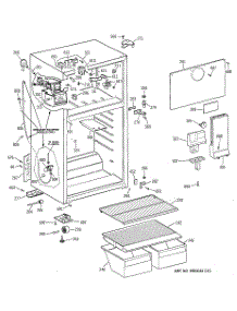 02 - Cabinet parts for Ge Refrigerator TBX16SIBSRAA from AppliancePartsPros.com