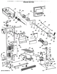 02 - Freezer Section parts for Ge Refrigerator TFX20JRSMWW from AppliancePartsPros.com