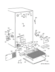 07 - Unit Parts parts for Ge Refrigerator TFM30PBBBWW from AppliancePartsPros.com