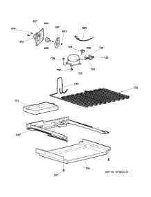 07 - Unit Parts parts for Ge Refrigerator TNS22BRCBLBS from AppliancePartsPros.com