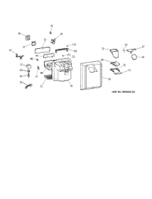 02 - Dispenser parts for Ge Refrigerator TFM20JRBCWW from AppliancePartsPros.com