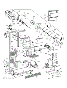03 - Freezer Section parts for Ge Refrigerator TFG25PRBCWW from AppliancePartsPros.com