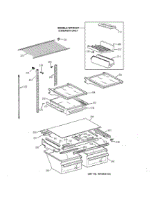 04 - Shelf Parts parts for Ge Refrigerator TBM18JACDRWW from AppliancePartsPros.com