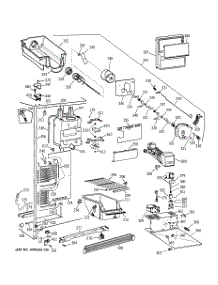 03 - Freezer Section parts for Ge Refrigerator TFM25KRCCWW from AppliancePartsPros.com