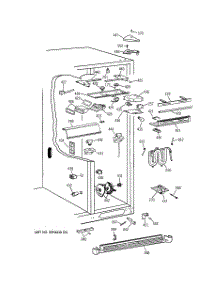 05 - Fresh Food Section parts for Ge Refrigerator TFT28PFBCWW from AppliancePartsPros.com