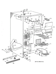 02 - Freezer Section parts for Ge Refrigerator TFG25PABCWW from AppliancePartsPros.com