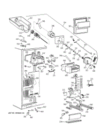 03 - Freezer Section parts for Ge Refrigerator TFG28ZFCCWH from AppliancePartsPros.com