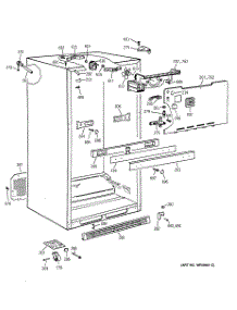 03 - Cabinet parts for Ge Refrigerator TBM18JACCRAA from AppliancePartsPros.com