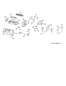 08 - Icemaker Wr30x0328 parts for Ge Refrigerator TFJ28PFBCAA from AppliancePartsPros.com
