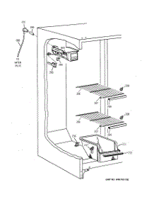 06 - Freezer Section parts for Ge Refrigerator TFM20JRBCAA from AppliancePartsPros.com
