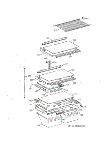 04 - Shelf Parts parts for Ge Refrigerator TBX21NICBRWW from AppliancePartsPros.com