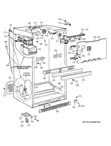 03 - Cabinet Parts parts for Ge Refrigerator TBX18NICDRWW from AppliancePartsPros.com