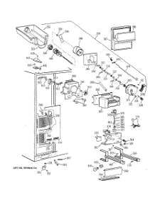 03 - Freezer Section parts for Ge Refrigerator TFG28PFCCBB from AppliancePartsPros.com