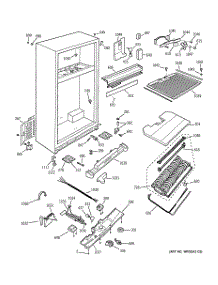 03 - Cabinet parts for Ge Refrigerator TNX22PACALAA from AppliancePartsPros.com