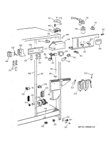 04 - Fresh Food Section parts for Ge Refrigerator TFX25JPCEWW from AppliancePartsPros.com