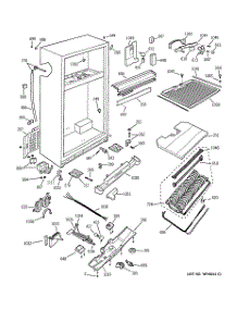04 - Cabinet parts for Ge Refrigerator TNX22PRCBLAA from AppliancePartsPros.com